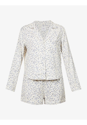 Kellen floral-print rayon and cotton-blend pyjama set