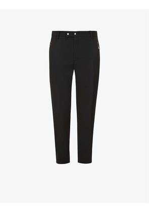 Coltrane relaxed-fit straight-leg cashmere and cotton-blend trousers