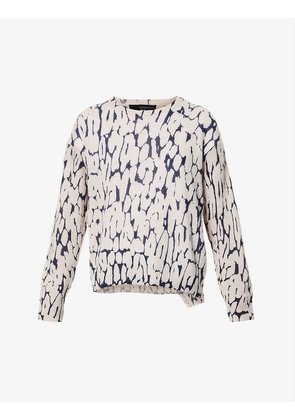 Amare leopard-print cashmere jumper
