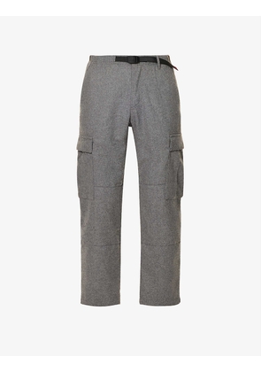 Straight-leg regular-fit woven cargo trousers