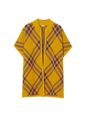 Burberry Wool Check Cape