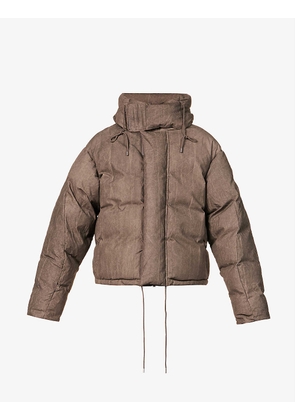 SOA padded regular-fit woven hooded puffer jacket