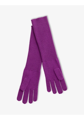 Sol long wool gloves
