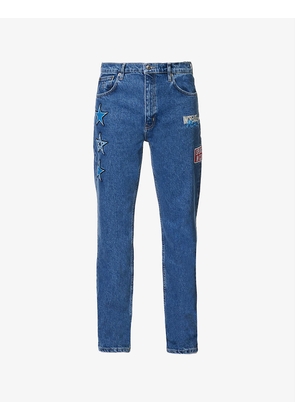 Nemi Nyoka brand-patch regular-fit jeans