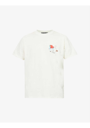 Neuw x Jean-Michel Basquiat organic-cotton band T-shirt
