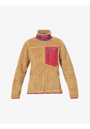 Classic Retro-X contrast-pocket regular-fit fleece jacket