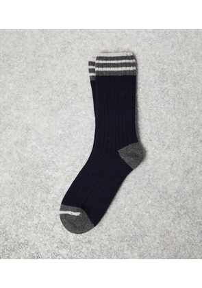 Brunello Cucinelli Cashmere Striped Socks