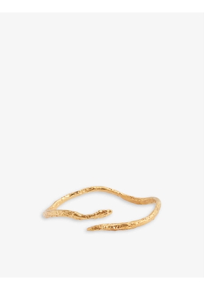 The Medusa medium 24ct yellow-gold plated bronze bracelet