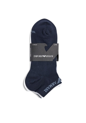 Emporio Armani Logo Trainer Socks (Pack of 3)