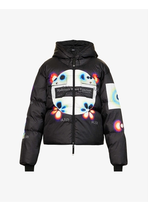 Hydrogen Wave graphic-print boxy-fit shell jacket