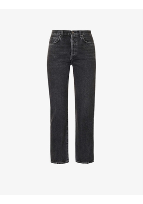 The Myra straight-leg mid-rise organic denim jeans