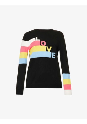 Love colour-block wool and cashmere-blend jumper