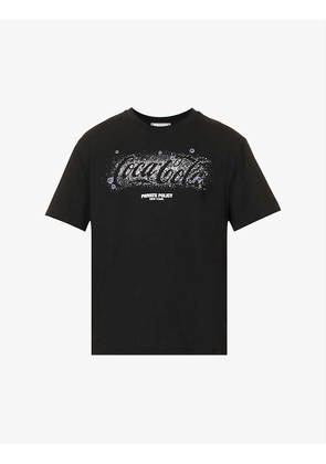 PRIVATE POLICY x Coca-Cola Starlight graphic-print boxy-fit cotton-jersey T-shirt