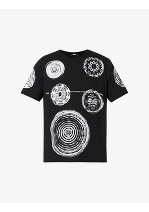 Vibrations graphic-print cotton-jersey T-shirt