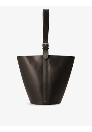 Saul leather bucket bag