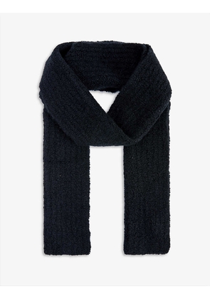 Ruben ribbed cashmere and silk-blend scarf