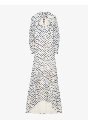 Lucille floral-print woven maxi dress