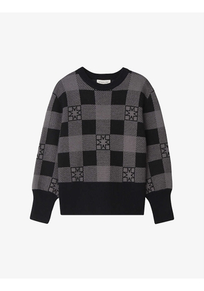 Bianca checked knitted jumper