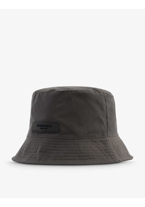 ESSENTIALS brand badge cotton-blend bucket hat
