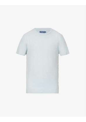 Lucio regular-fit cotton and linen-blend jersey T-shirt