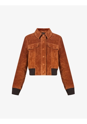 Dionne cropped suede jacket