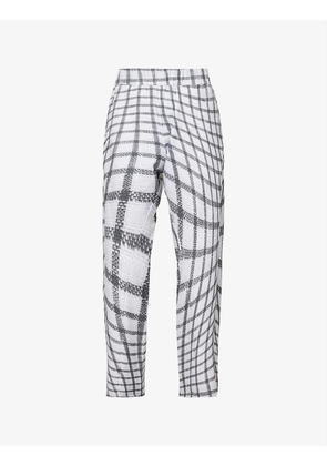 Lounge graphic-print straight regular-fit stretch-jersey trousers