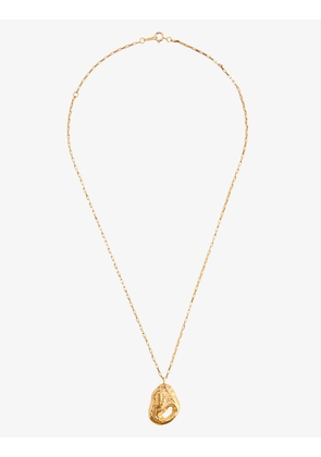 The Clouds In Your Mind 24ct yellow gold-plated bronze pendant necklace