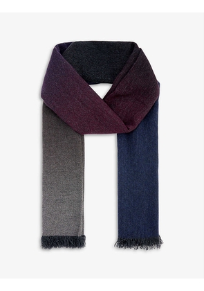 Nuance textured cashmere-knit scarf