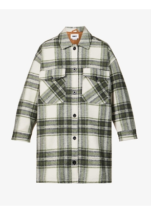 Taylor check-print relaxed-fit jacket