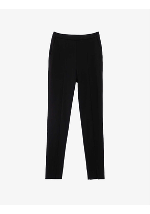 7/8 Tapered High-Rise Woven Trousers