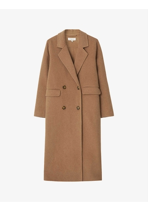 Lauretta double-breasted wool-blend coat