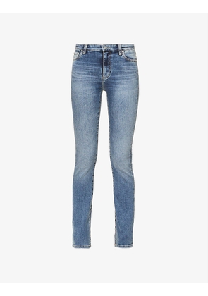 Mari high-rise straight-leg stretch-denim jeans