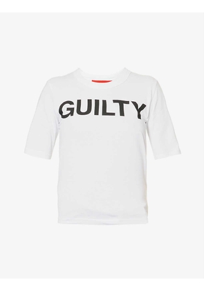 Guilty text-print organic-cotton T-shirt