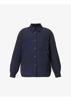 The Technical relaxed-fit wool-blend shirt