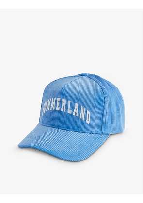 Summerland text-appliqué cotton-corduroy baseball cap