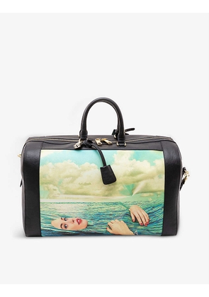 Seletti wears Toiletpaper Seagirl faux-leather travel bag