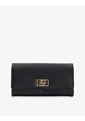 Kingly interlock-logo faux-leather purse