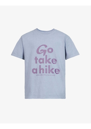 Take A Hike graphic-print cotton-jersey T-shirt