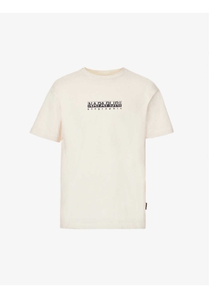 Brand-print regular-fit cotton-jersey T-shirt