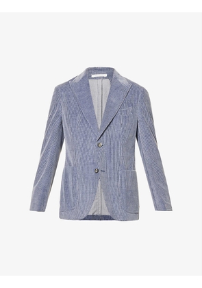 Single-breasted cotton and cashmere-blend suit
