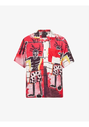 Neuw x Jean-Michel Basquiat graphic-print woven shirt
