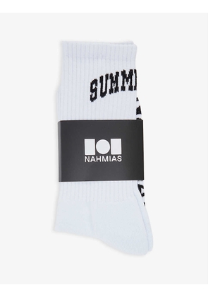 Summerland graphic-print cotton socks