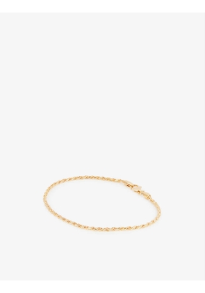 Rope Chain sterling silver 14ct gold-plated bracelet