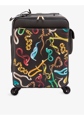 Seletti wears Toiletpaper Snakes faux-leather suitcase