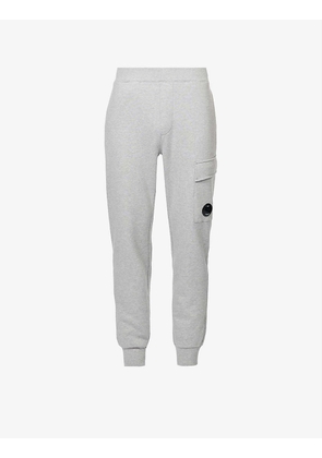 Diagonal Fleece regular-fit cotton-jersey jogging bottoms
