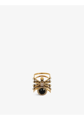 Spider brass ring