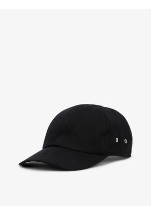 Logo curved-peak cotton baseball cap