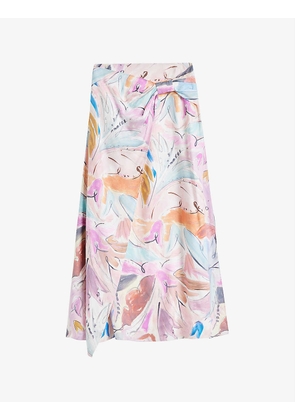 Kiylie floral print woven skirt