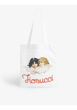 Angels graphic-print cotton tote bag