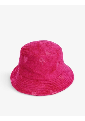 Bianca logo-debossed terry-jacquard bucket hat
